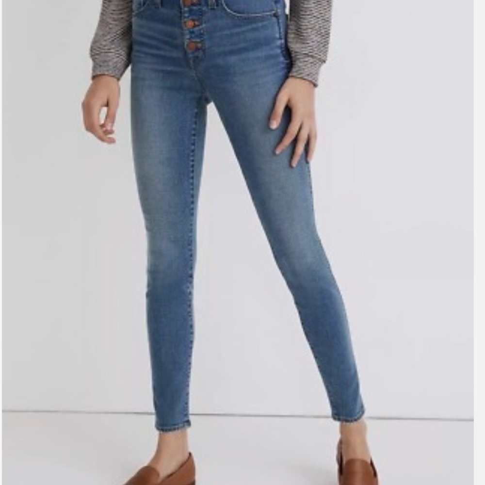 Madewell Skinny Jeans in Medium Blue size25p